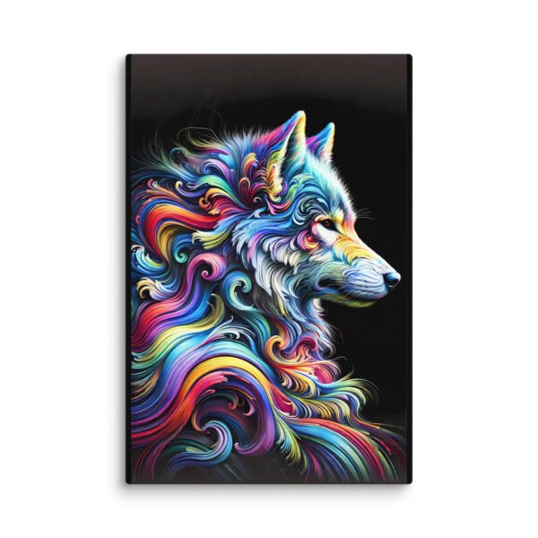 Abstract Wolf Canvas - Image 2