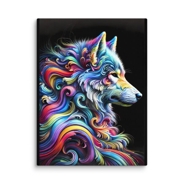 Abstract Wolf Canvas