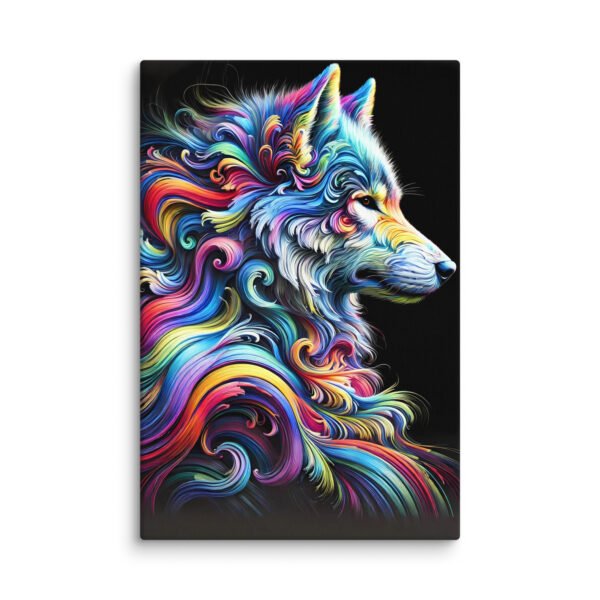 Abstract Wolf Canvas - Image 3